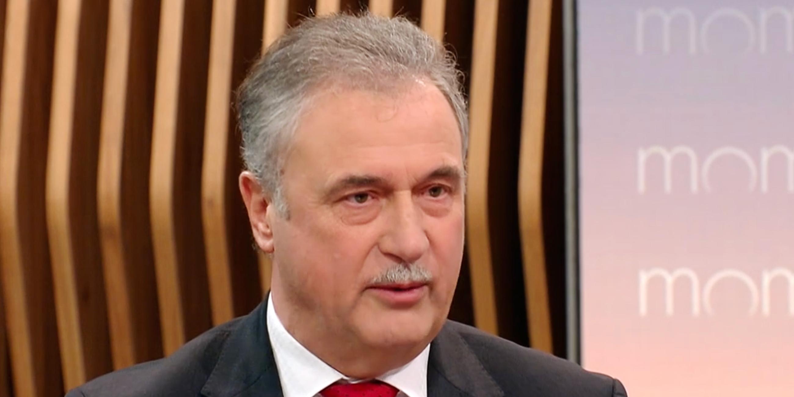 Claus Weselsky, aufgenommen am 10.01.2024 bei der ZDF-Sendung Moma