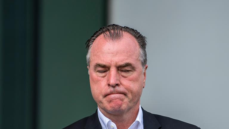 Fleischfabrikant Clemens Tönnies auf einer Pressekonferenz am 20.06.2020