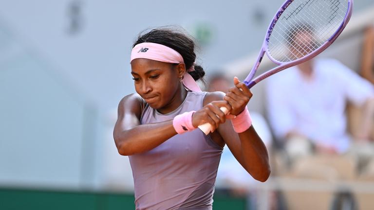 Coco Gauff (USA) in der dritten Runde der French Open in Paris.