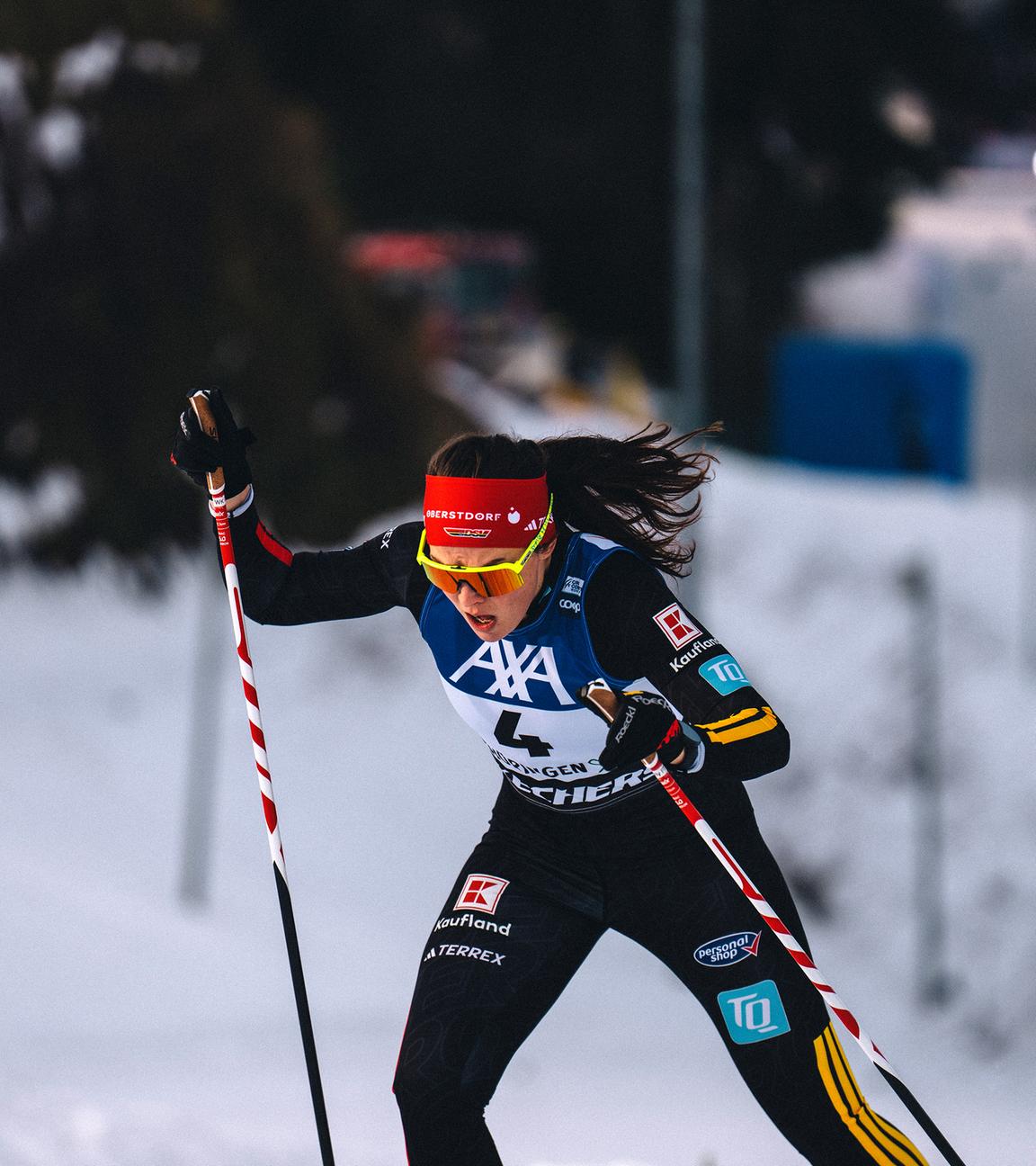 Coletta Rydzek beim Weltcup in Oberhof