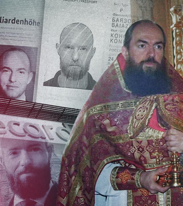 Collage aus Fotos - auch Fahndungsfotos - von Jan Marsalek
