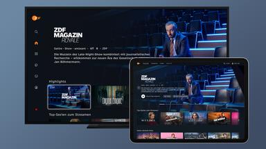 Die Startseite des neuen Streaming-Portals des ZDF auf unterschiedlichen Geräten