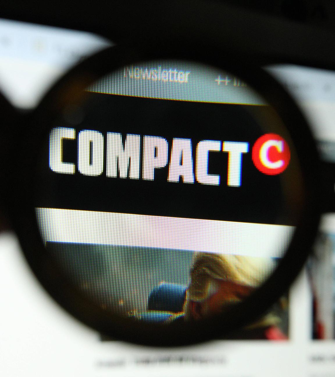 Logo "Compact"-Magazin auf Website