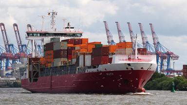Containerschiff im Hamburger Hafen (Archivfoto)