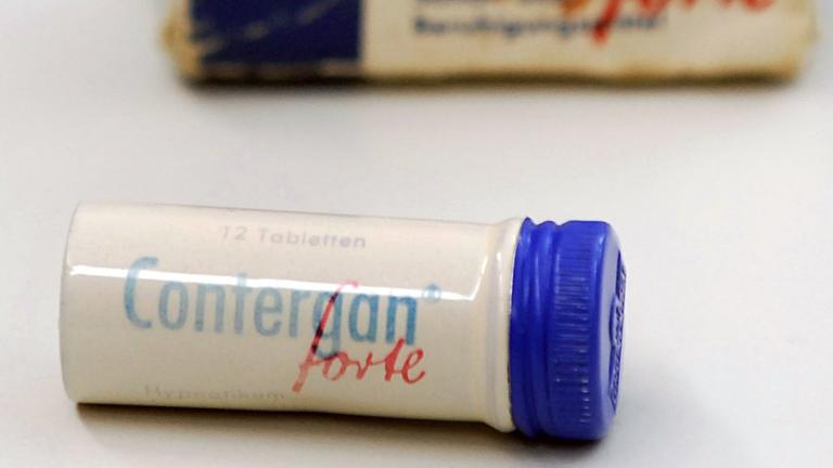 Contergan-Tablettenröhrchen