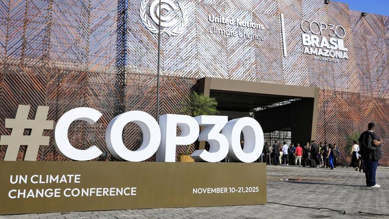 Eingang der COP30 Klimakonferenz in Brasilien