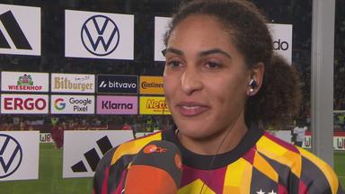 Cora Zicai im Interview mit dem ZDF nach dem Spiel gegen Australien.