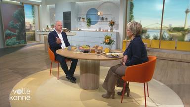 Virologe Martin Stürmer zu Gast bei Andrea Ballschuh am "Volle Kanne"-Frühstückstisch.