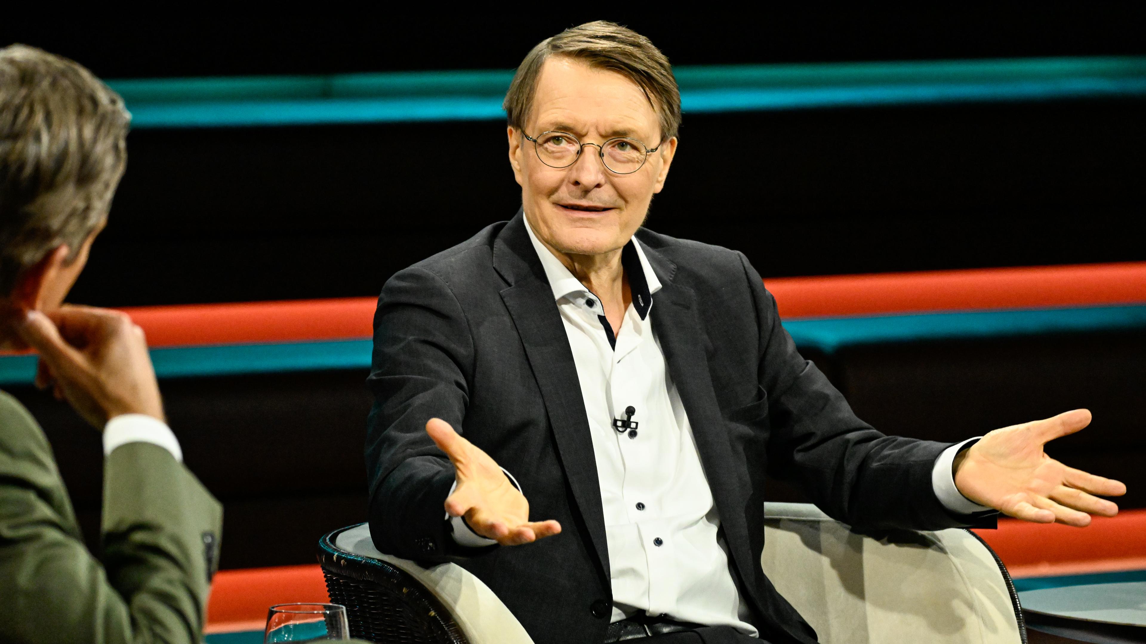 Ex-Gesundheitsminister Lauterbach ist zu Gast bei "Markus Lanz".