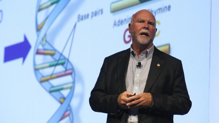 Mexiko, San Andres Cholula: Der US-Wissenschaftler Craig Venter spricht beim "Brilliant Minds Festival". Archivbild