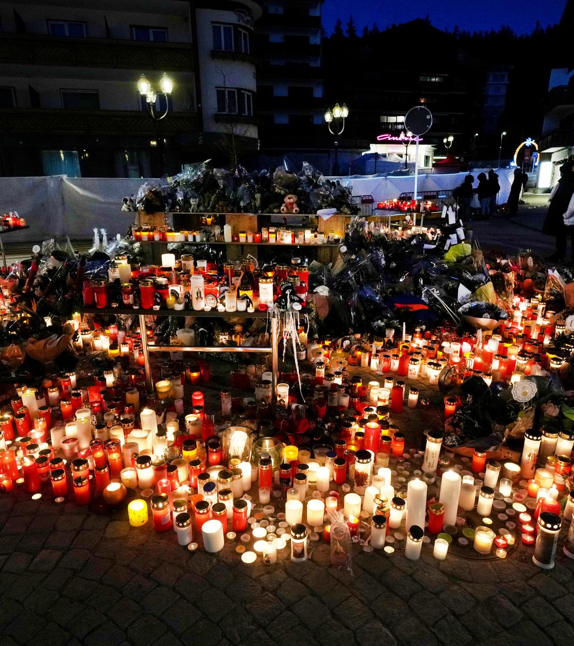 Ein Kerzenschrein in Crans Montana