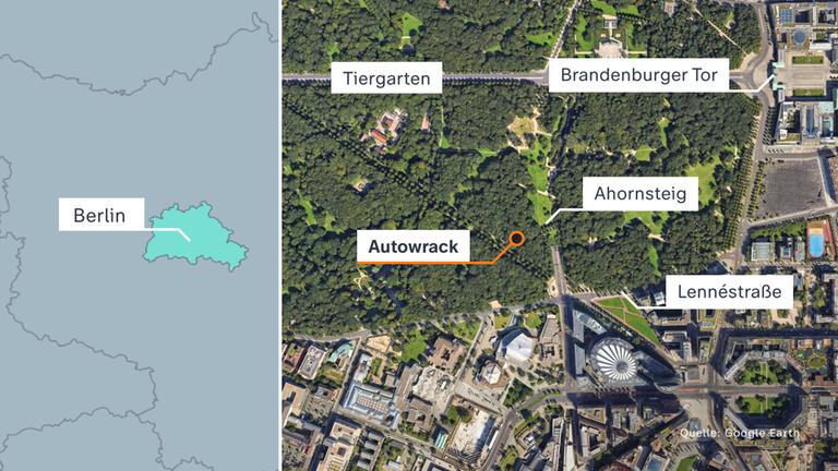 Karte: Berlin Tiergarten