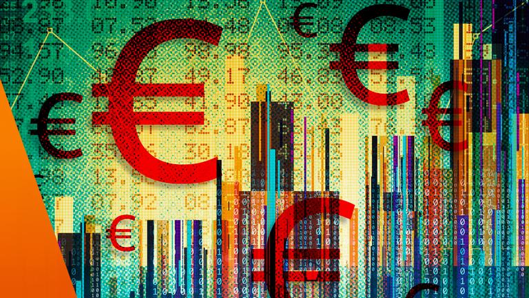 Grafik mit Euro-Zeichen
