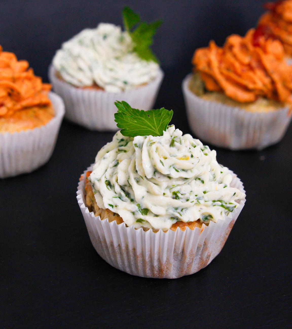 Herzhafte Cupcakes