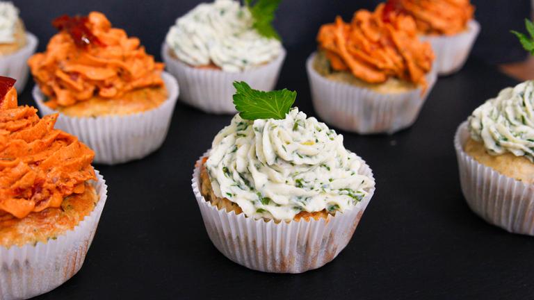 Herzhafte Cupcakes