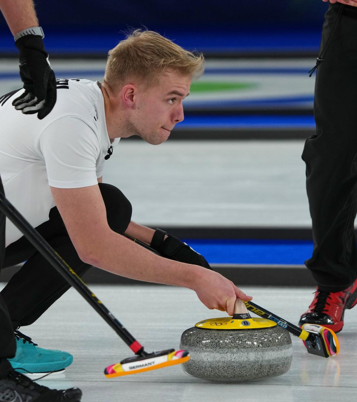 Felix Messenzehl (Deutschland) in Aktion. 