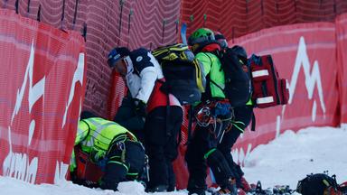 Archiv: Cyprien Sarrazin - verletzt sich im Abfahrtstraining beim Weltucp in Bormio 2024