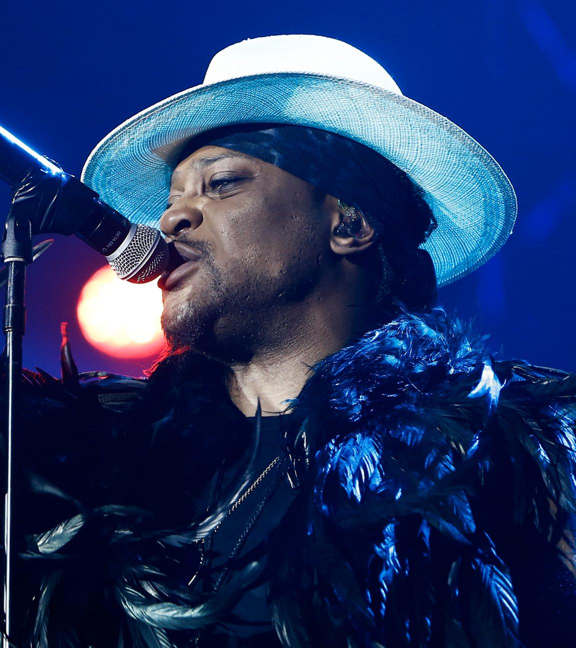 US-Sänger D’Angelo tritt beim Byron Bay Bluesfest in Byron Bay auf. (Archiv)