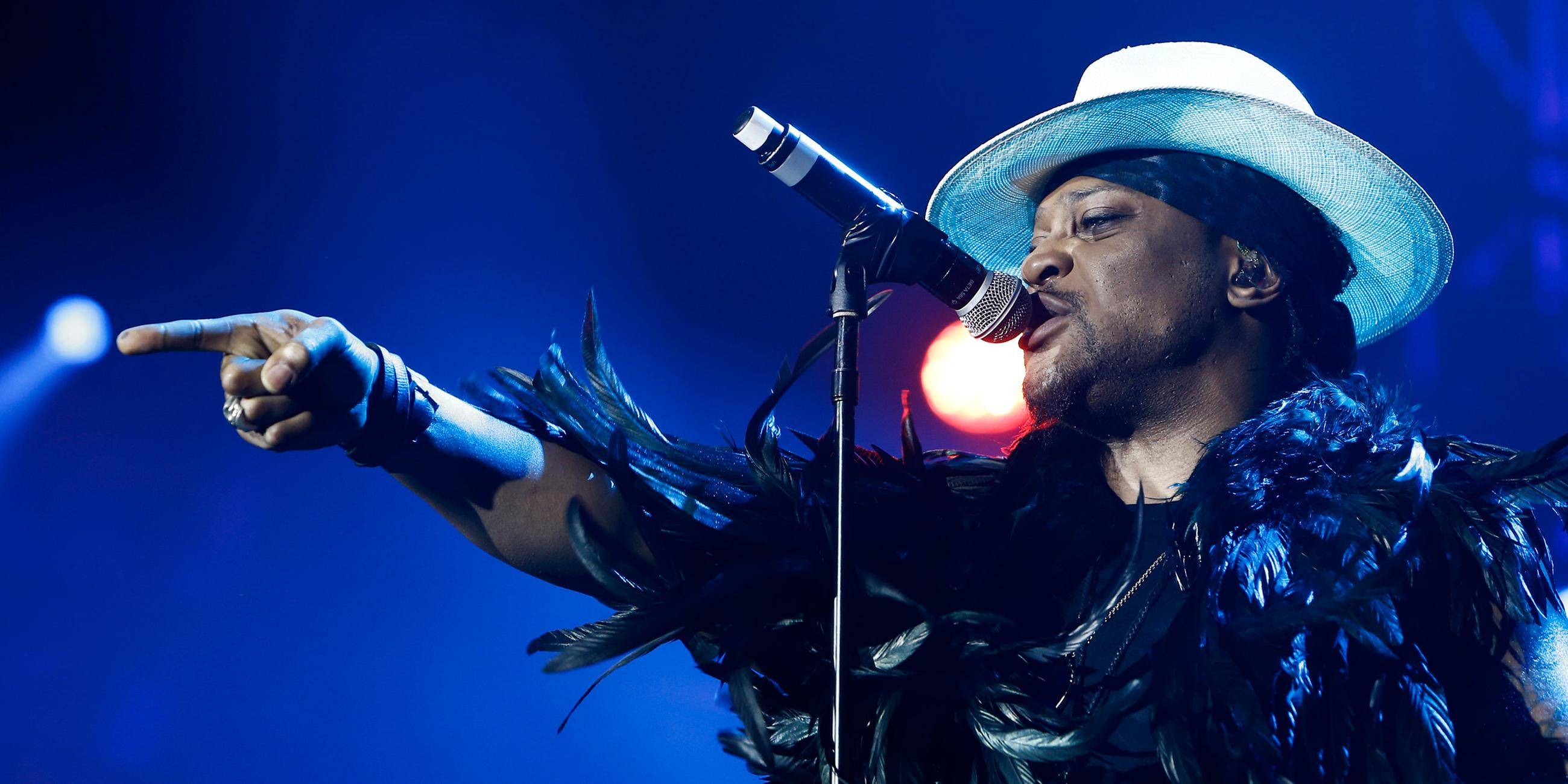 US-Sänger D’Angelo tritt beim Byron Bay Bluesfest in Byron Bay auf. (Archiv)