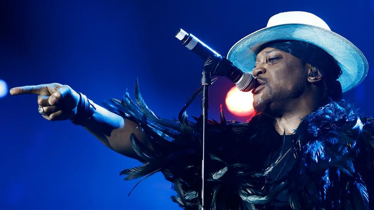US-Sänger D’Angelo tritt beim Byron Bay Bluesfest in Byron Bay auf. (Archiv)