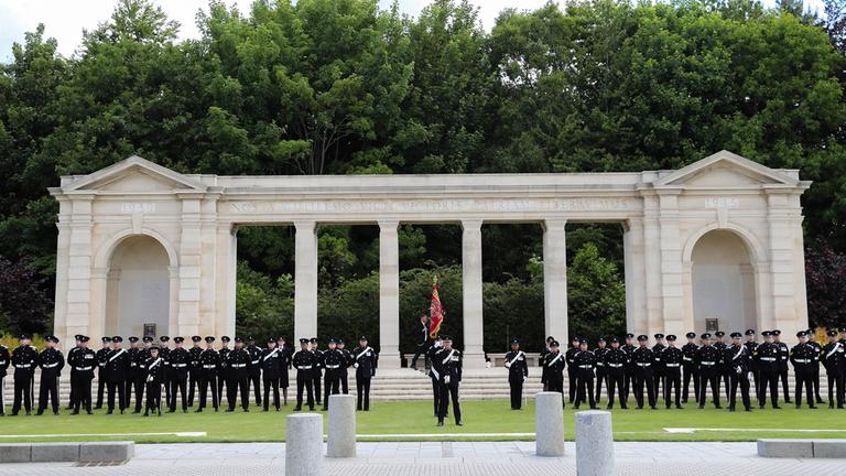 Die königliche britischen Legion am 06.06.2019 in Bayeux (Frankreich)