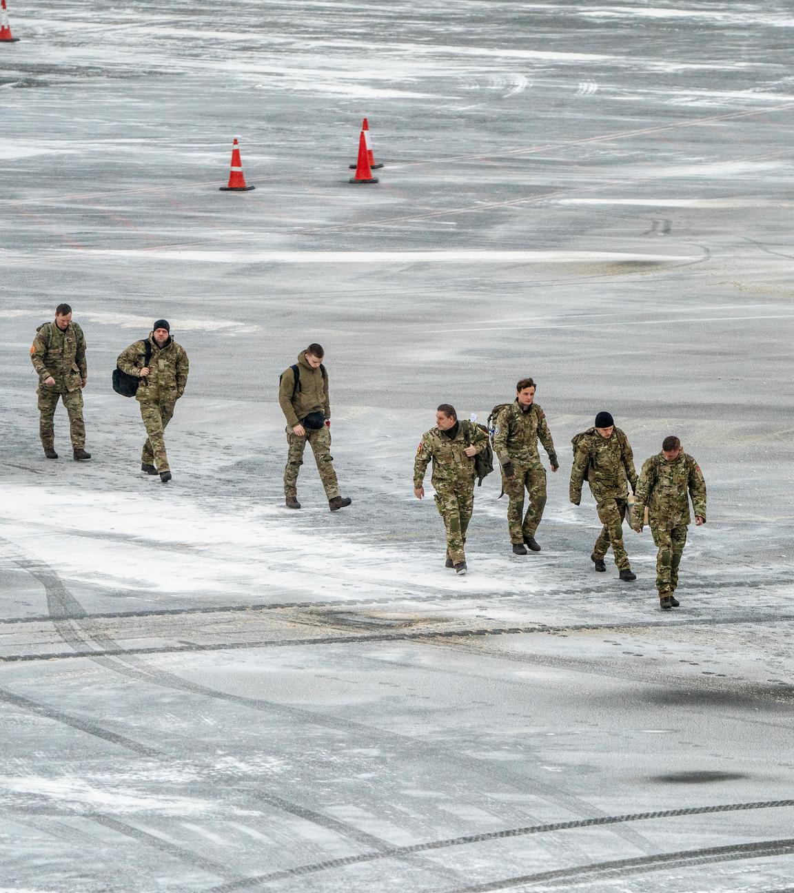 Dänische Soldaten in Grönland