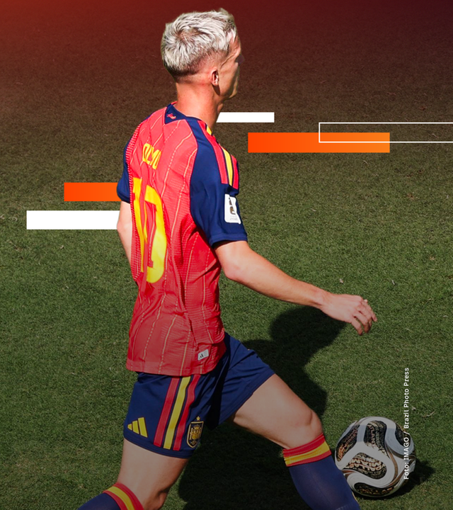 Der spanische Nationalspieler Dani Olmo in der ZDF Grafik