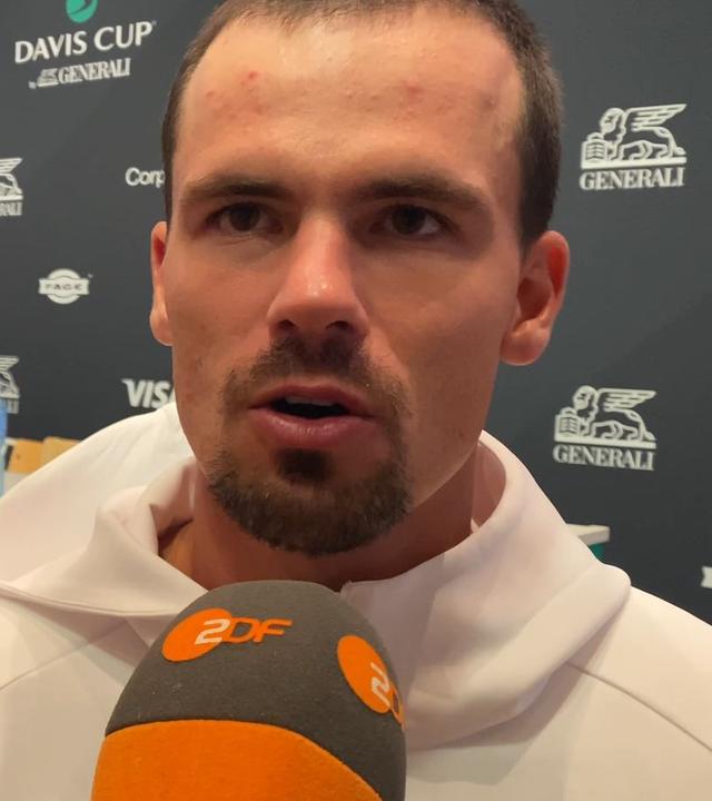 Tennisspieler Daniel Altmaier im ZDF-Interview.