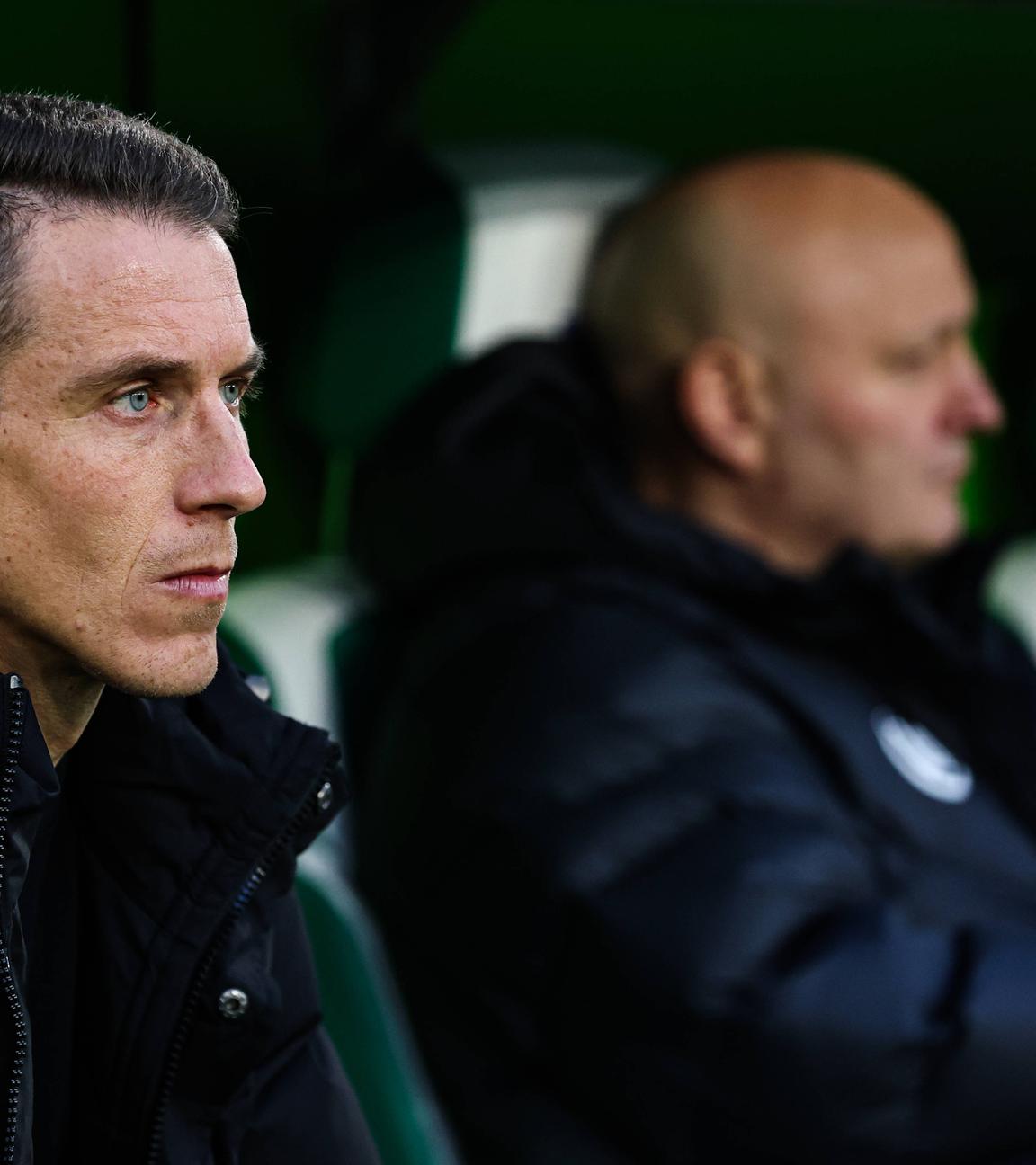 Trainer Daniel Bauer und Geschäftsführer Peter Christiansen von VfL Wolfsburg am 06.12.2025.