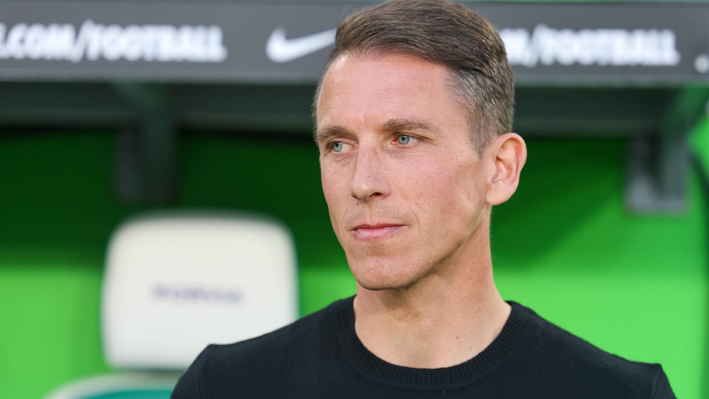 Interimstrainer Daniel Bauer (VfL Wolfsburg) beim Spiel gegen TSG 1899 Hoffenheim, 1. Bundesliga.