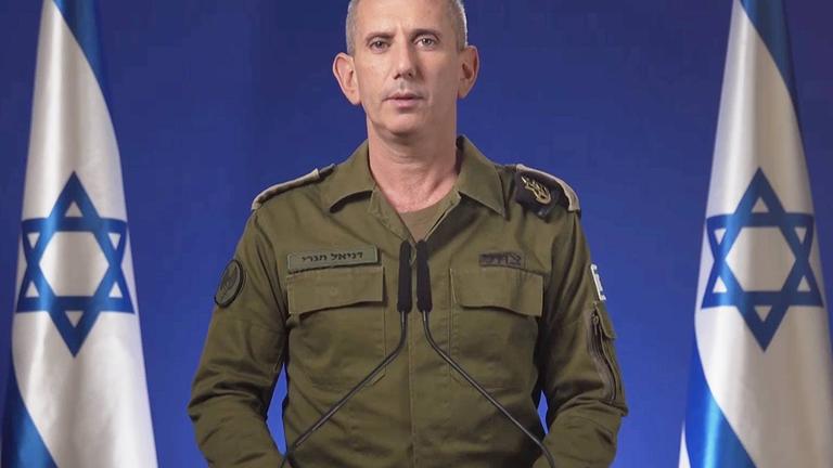 Archiv: Daniel Hagari in Israel, am 14.04.2024