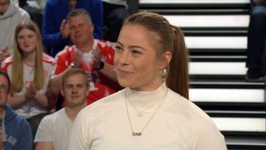 Die deutsche Freestyle-Skierin Daniela Maier zu Gast im aktuellen Sportstudio in Mainz