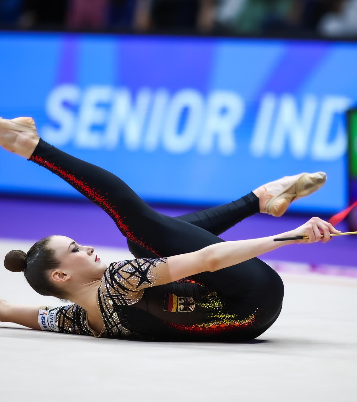 Darja Varfolomeev holt den EM-Titel mit dem Band