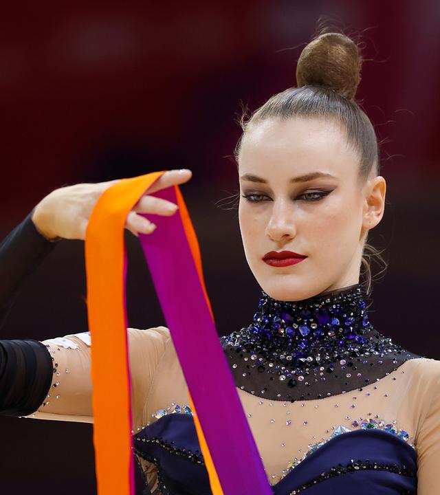 Darja Varfolomeev im Wettkampf 