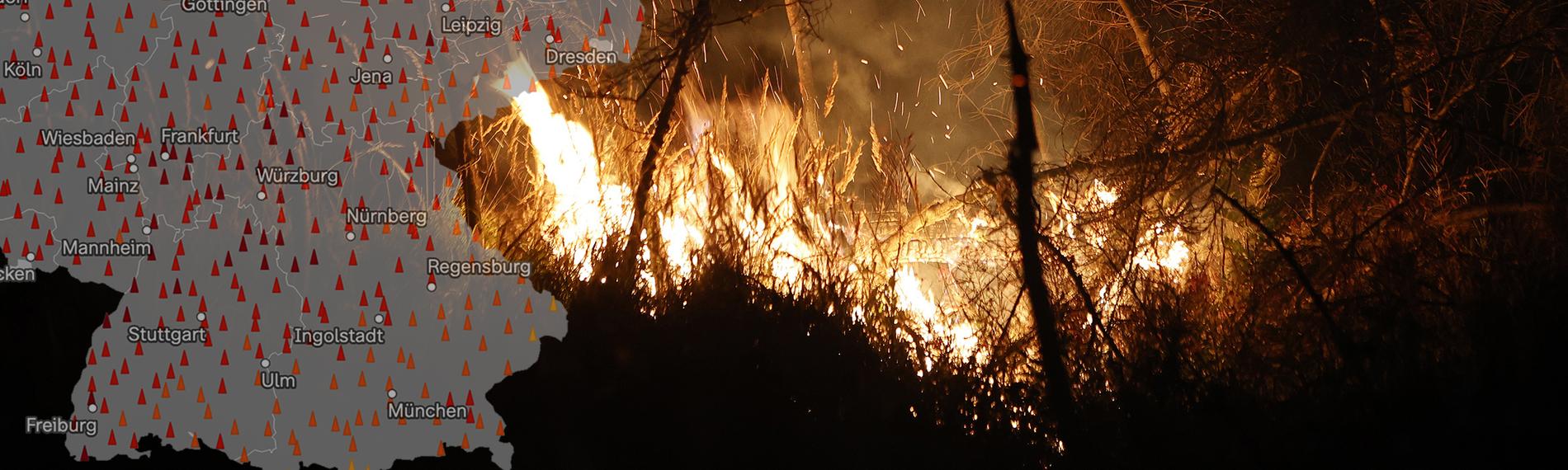 Waldbrand: Harz, Schierke, Sachsen-Anhalt