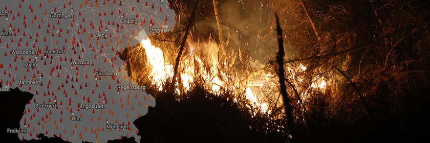 Waldbrand: Harz, Schierke, Sachsen-Anhalt