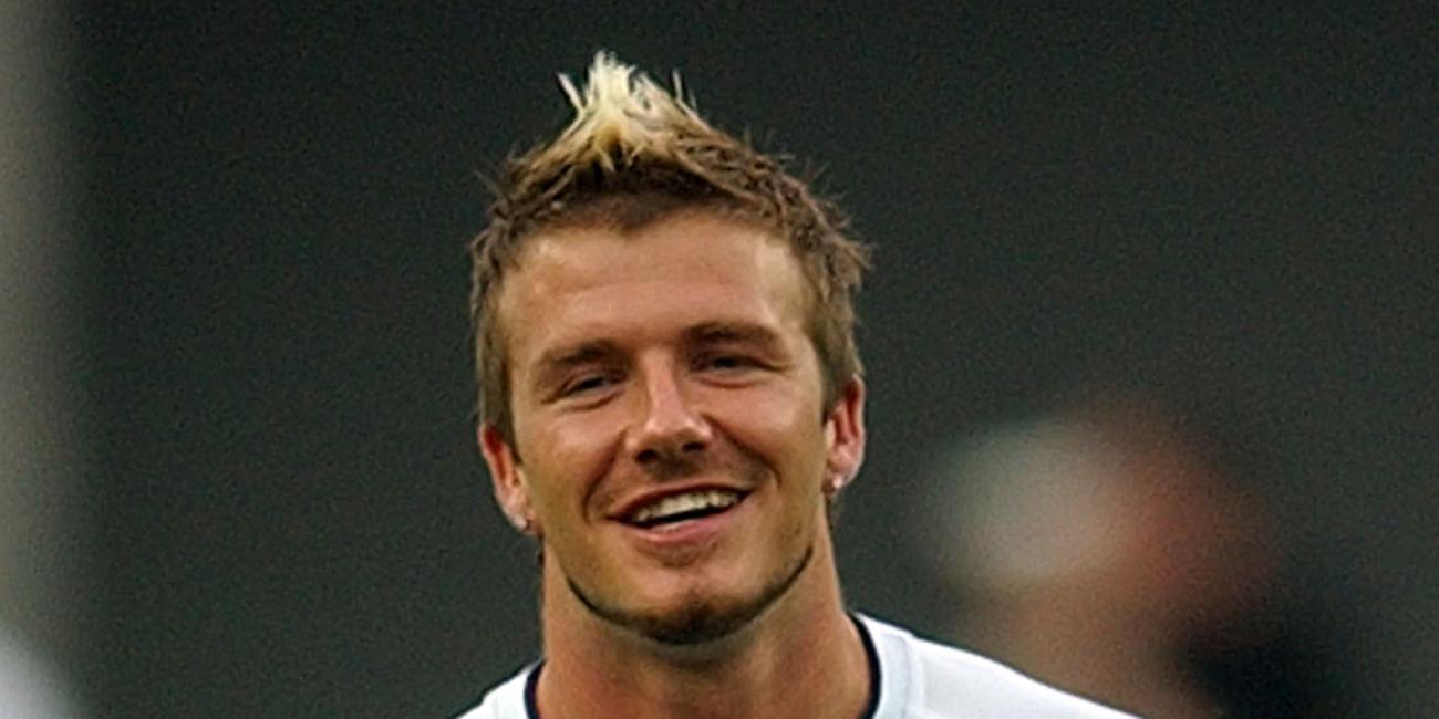 David Beckham im Jahr 2002.