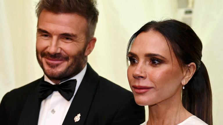 Victoria und David Beckham während einer Abendveranstaltung in Gloucestershire. (Archiv)