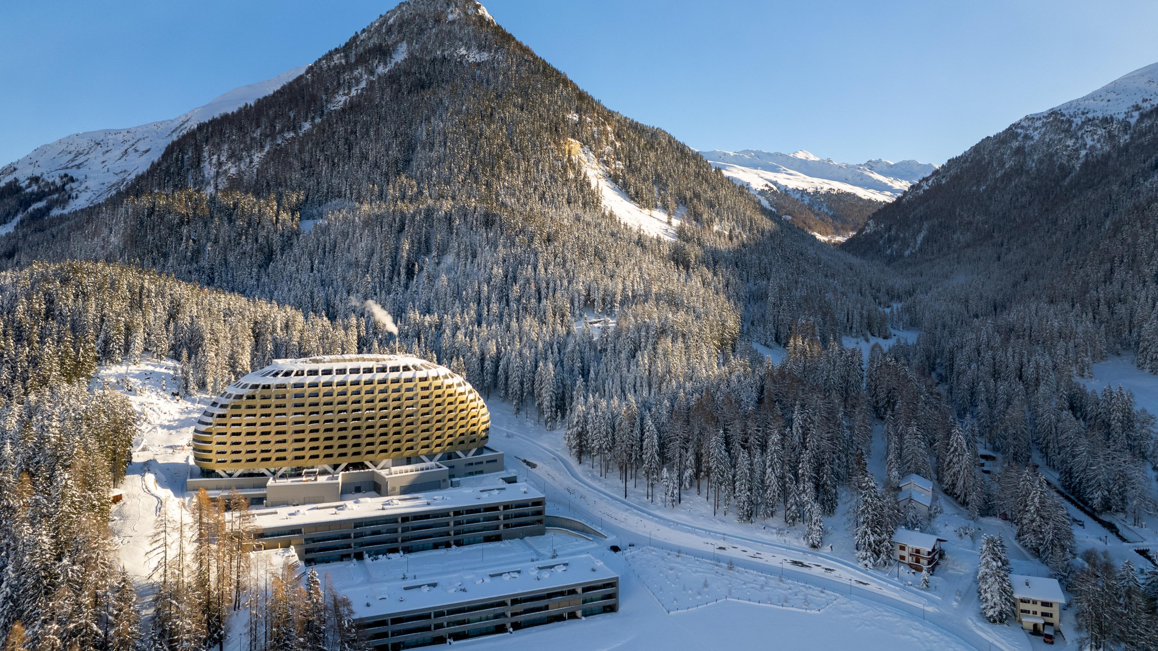 Das Weltwirtschaftsforum findet in Davos statt 