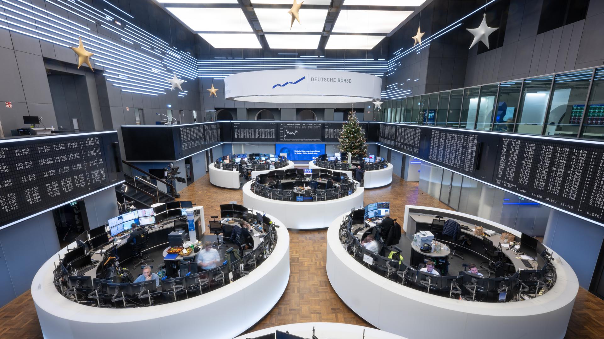 Die Börse in Frankfurt.