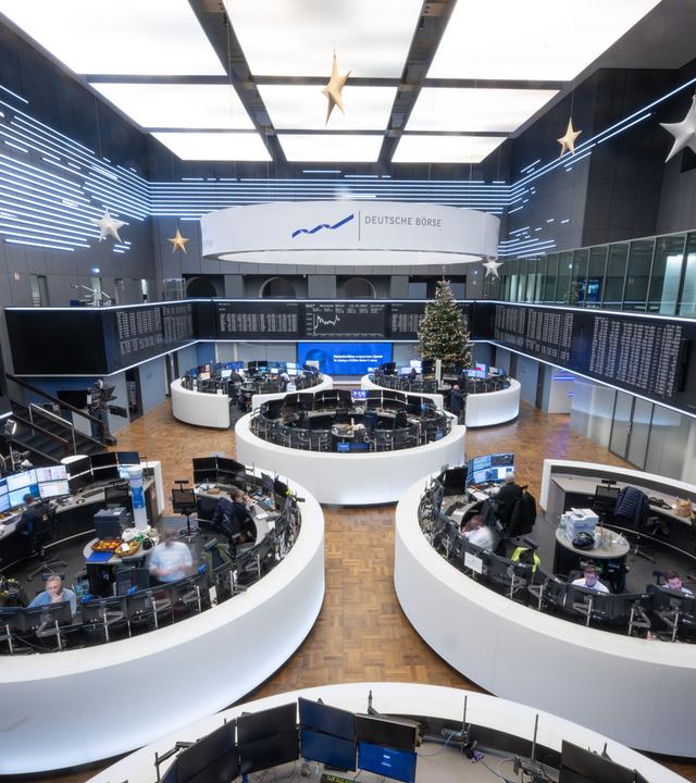 Die Börse in Frankfurt.