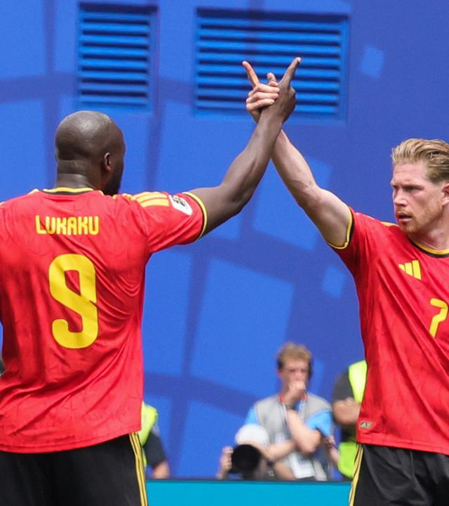 Kevin de Bruyne und Romelu Lukaku