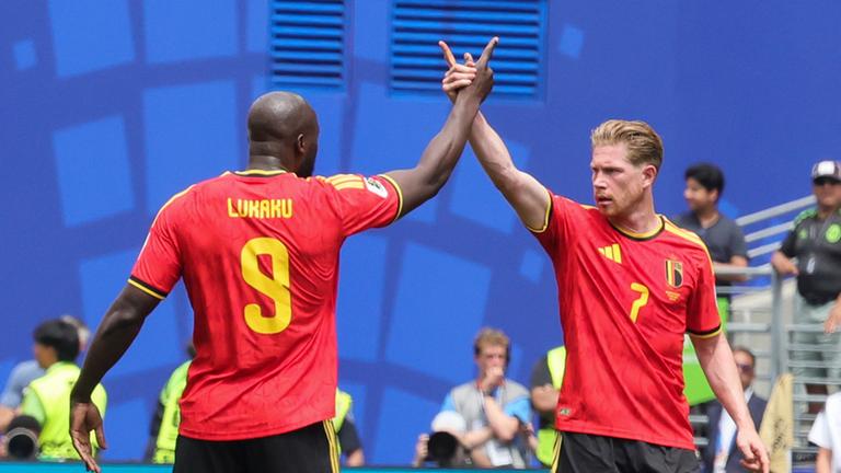 Kevin de Bruyne und Romelu Lukaku