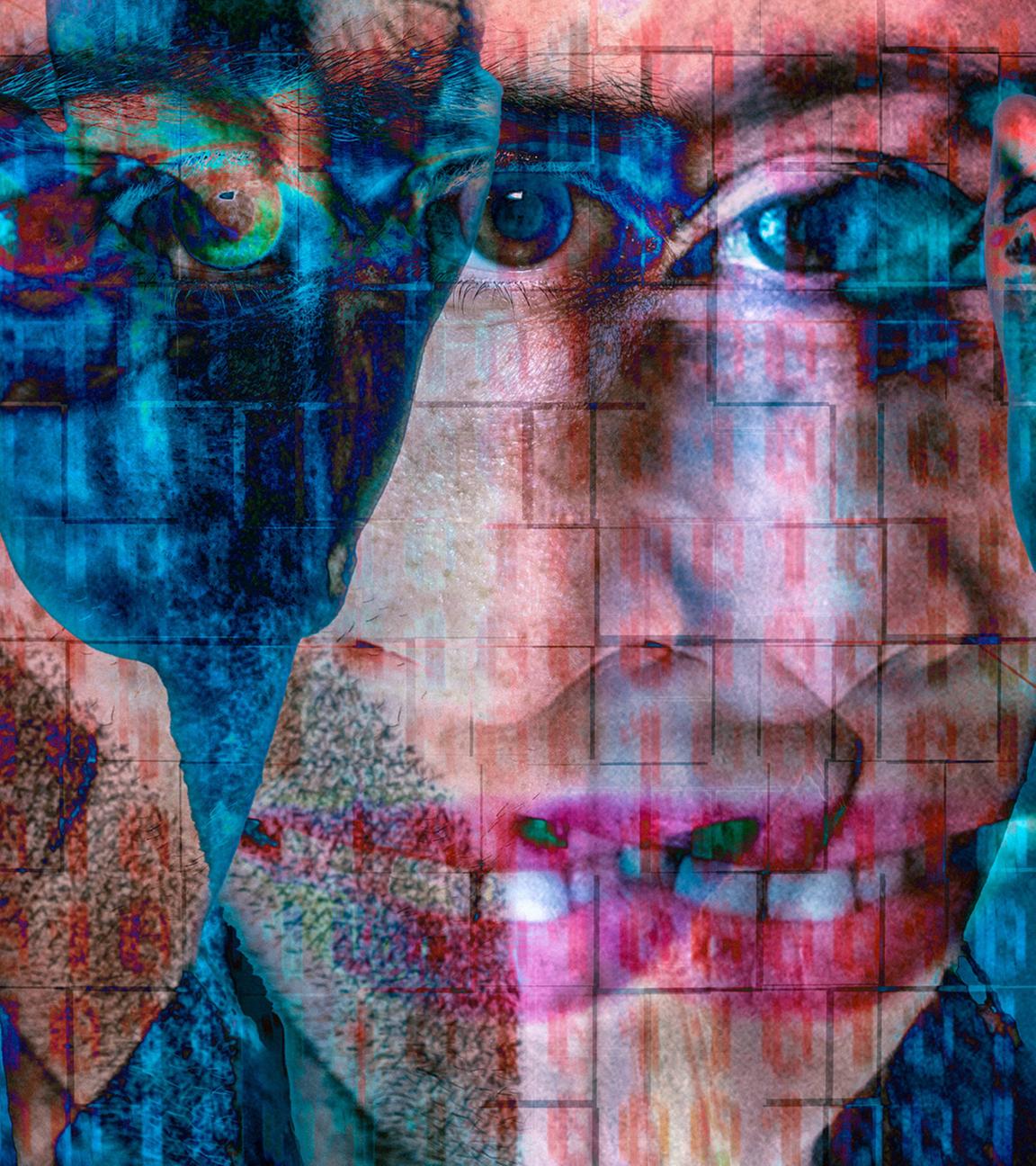 Themenbild: Deepfake. (Fotomontage)