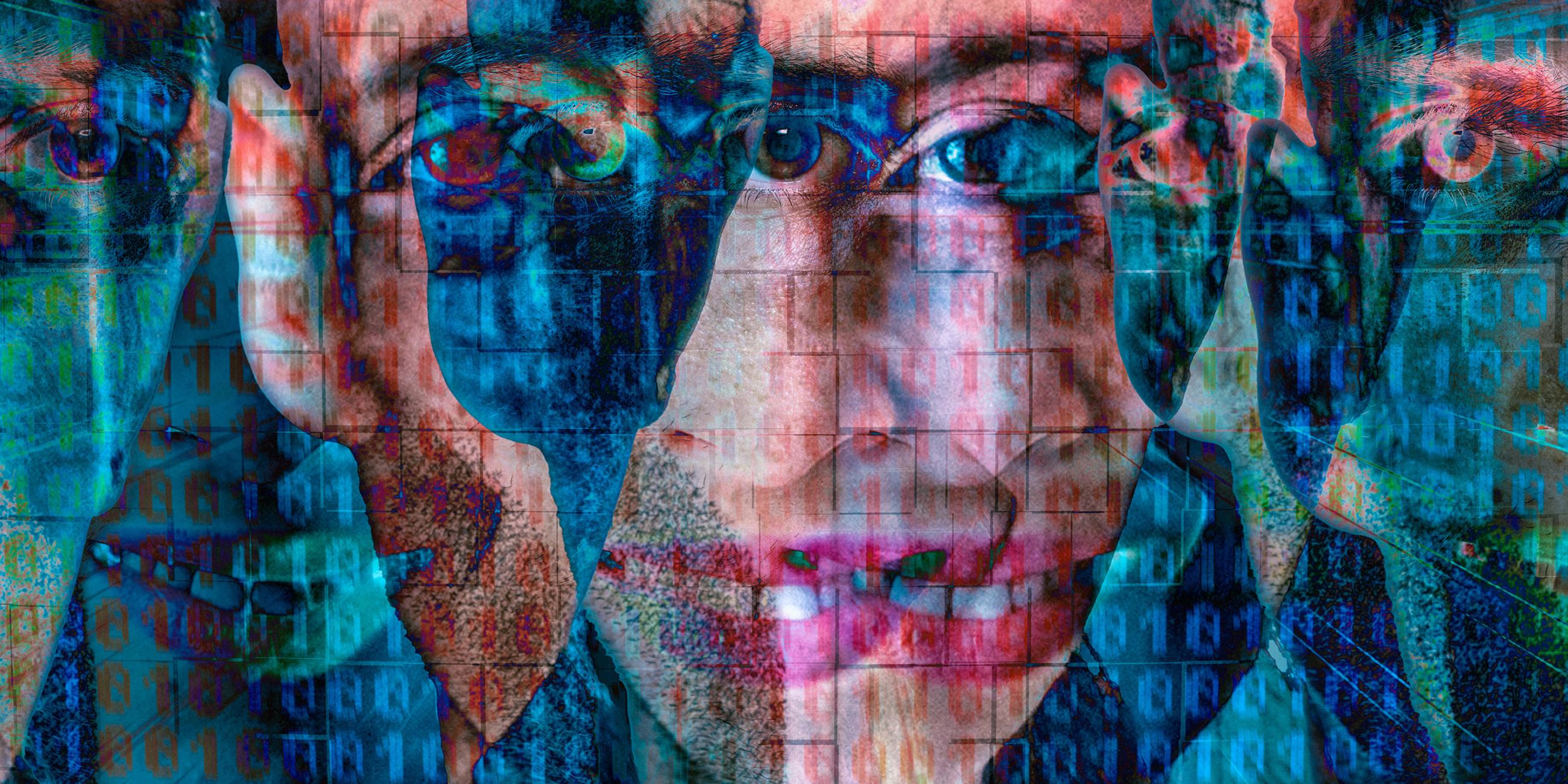 Themenbild: Deepfake. (Fotomontage)