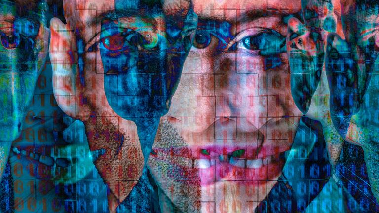 Themenbild: Deepfake. (Fotomontage)