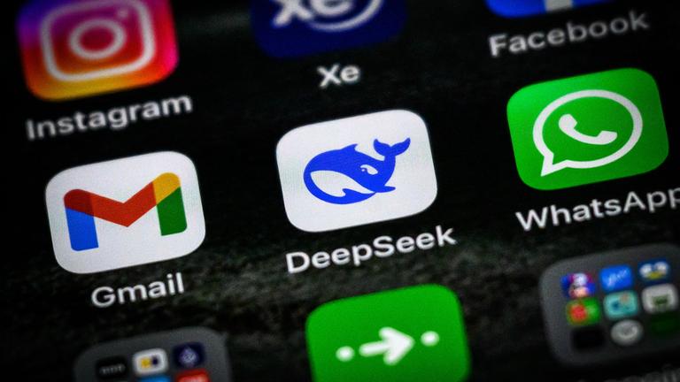 Deepseek KI auf einem Handy
