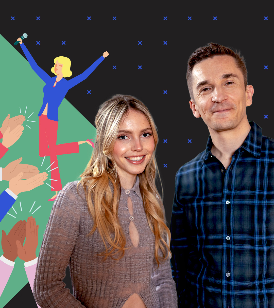 Eric Mayer mit Lina Strahl