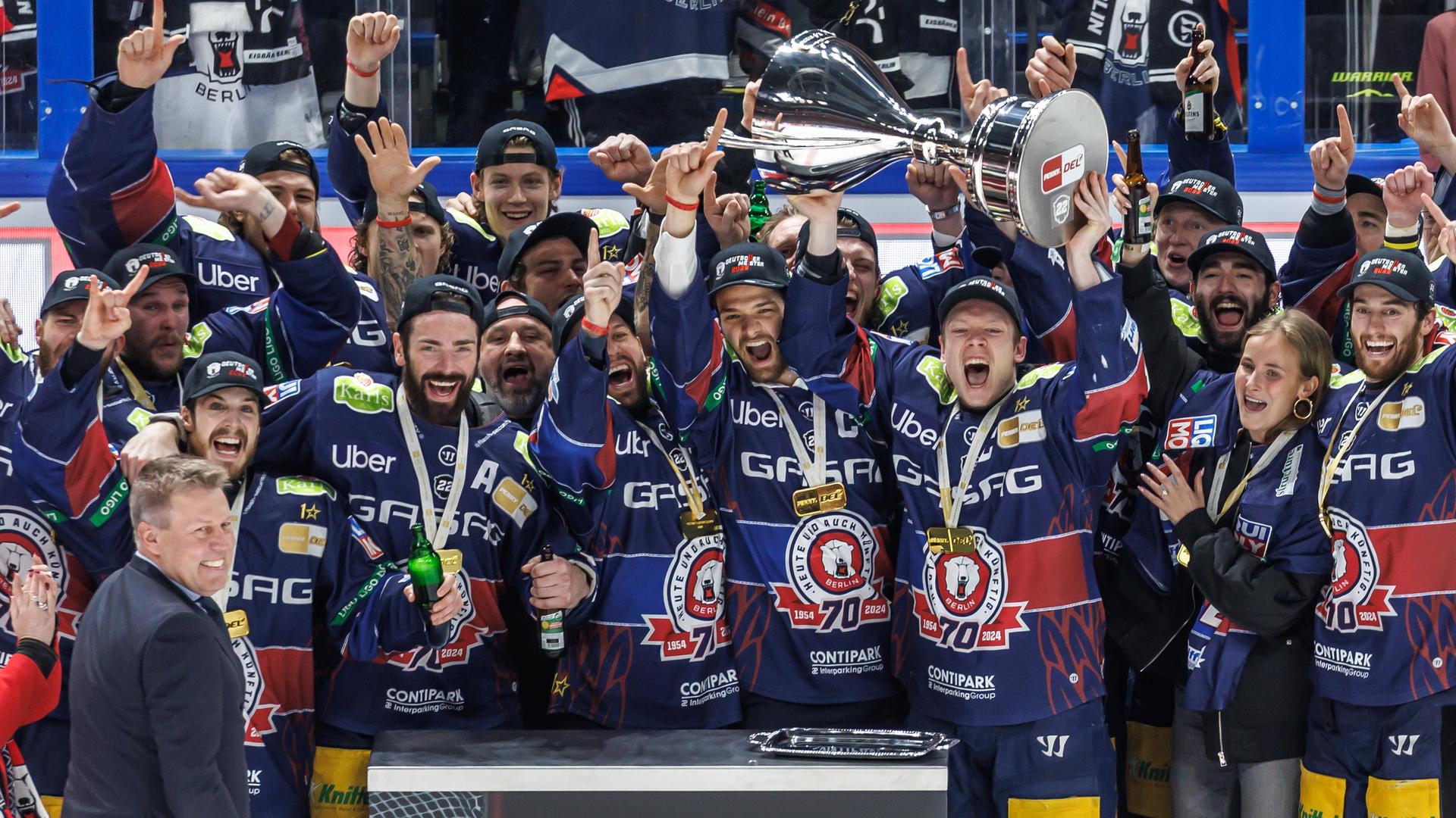 Die Eisbären Berlin sind aktueller Titelverteidiger bei der Deutschen Meisterschaft 