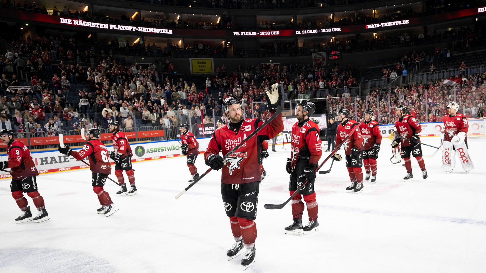 Die Kölner Haie  starten als Erstplatzierte in das Viertelfinale 2026